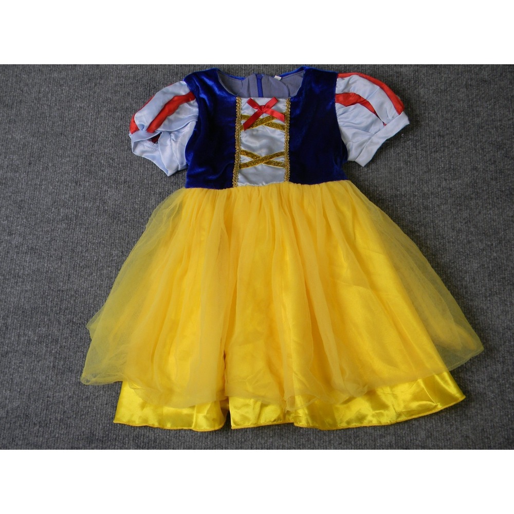 Girls Snow White Princess Costume Dress Size 90 Approx 2T Halloween